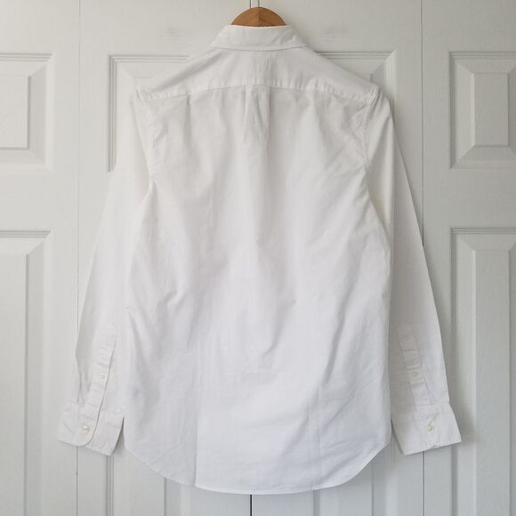 J. Crew Bowery Wrinkle-Free Dress Shirt "CHW" Monogram Mens L White NWT BG663 - Picture 4 of 7